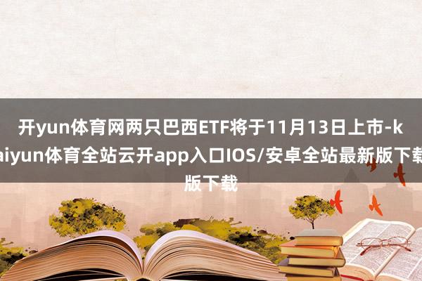 开yun体育网两只巴西ETF将于11月13日上市-kaiyun体育全站云开app入口IOS/安卓全站最新版下载