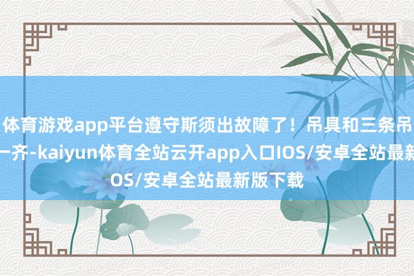 体育游戏app平台遵守斯须出故障了！吊具和三条吊索缠在一齐-kaiyun体育全站云开app入口IOS/安卓全站最新版下载