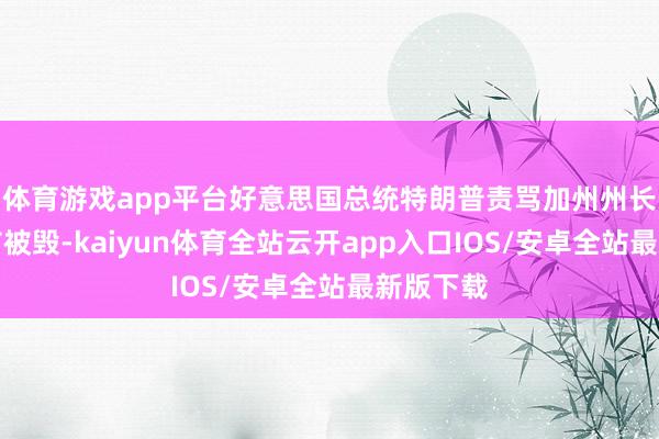 体育游戏app平台好意思国总统特朗普责骂加州州长任由城市被毁-kaiyun体育全站云开app入口IOS/安卓全站最新版下载